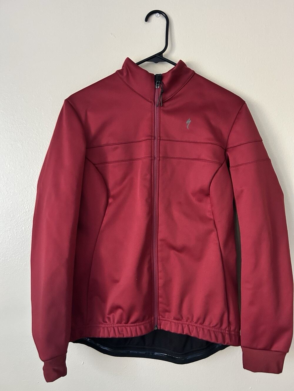 Specialized Cycling Jacket Women XL Fits Medium Red Full Zip Cycling Top